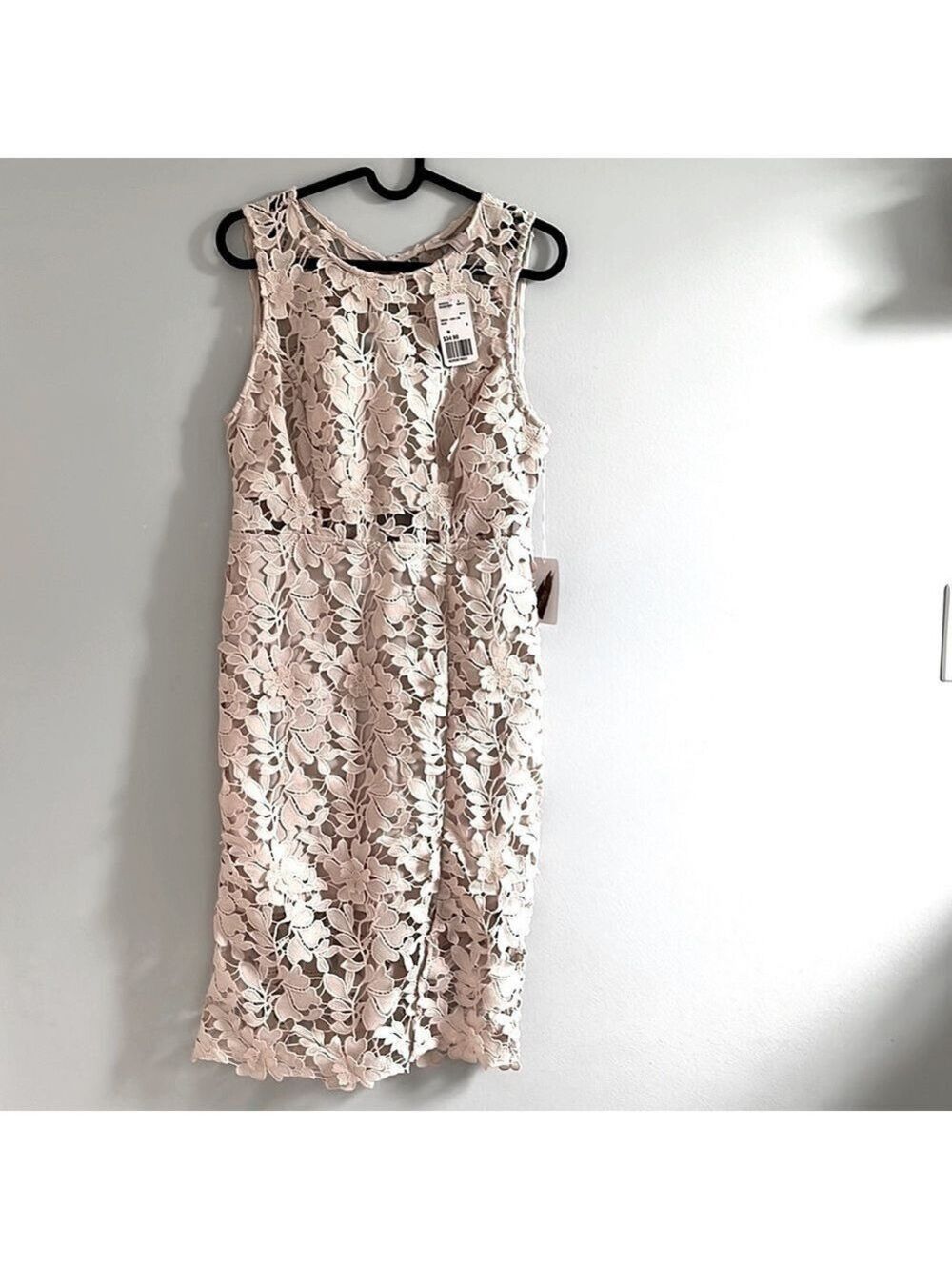 NWT Forever 21 neutral lace dress M